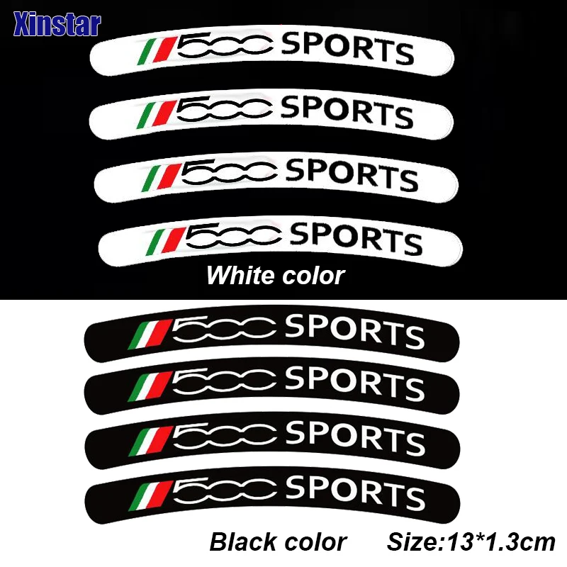 Car Rim Wheel Decal Sticker For Fiat 500L 500 500X