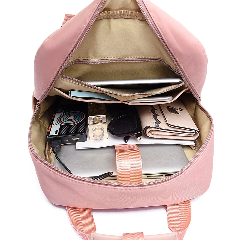Women Men Commuting Backpack USB Charging Waterproof Luxury  display picture 3