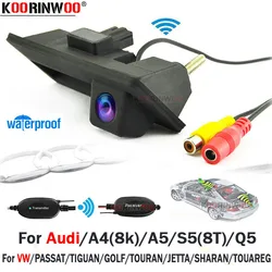 2.4G Adopter Wireless Car Trunk Handle Button Cam Car Rearview Camera For Audi/VW/Passat/Tiguan/Golf/Touran/Jetta/Sharan/Touareg