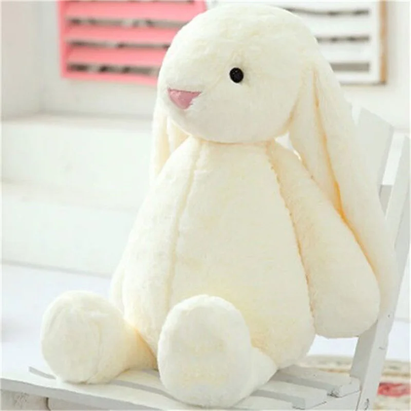 Blotona Lovely Kids Children Soft Plush Toy, Cute Cartoon Rabbit Fluffy Toy Simulation Doll Stuffed Toys for Baby Girlfriend