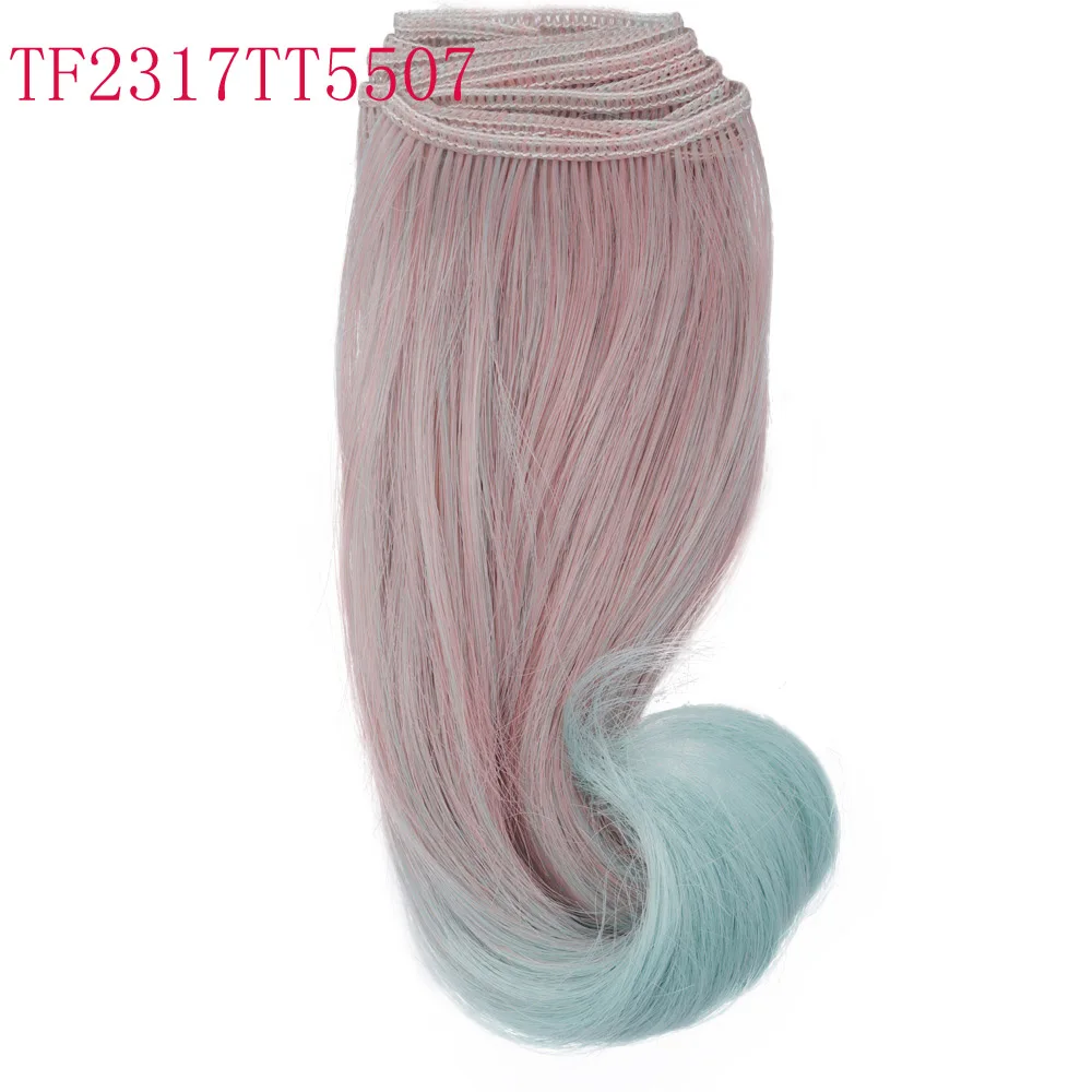 15 cm high temperature heat resistant doll hair for 1/3 1/4 1/6 BJD diy curly doll wigs