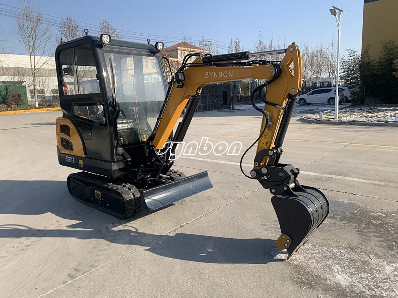 Chinese Micro 1.8Ton  Digger Garden Construction Machine Small Crawler Excavator