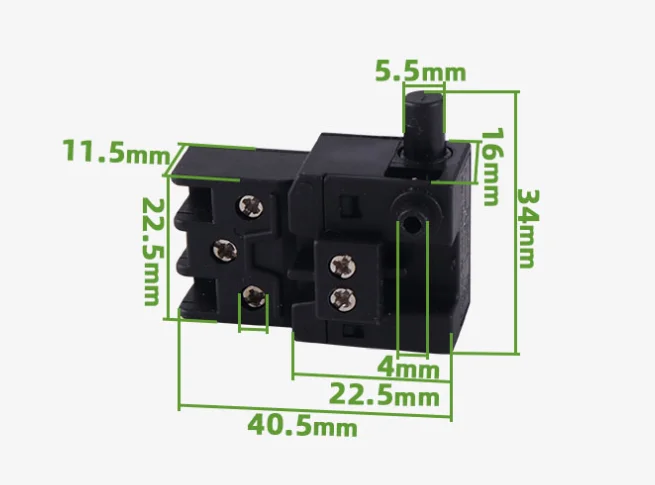 AC 250V 6A 125V 12A Trigger Switch for Power Tool