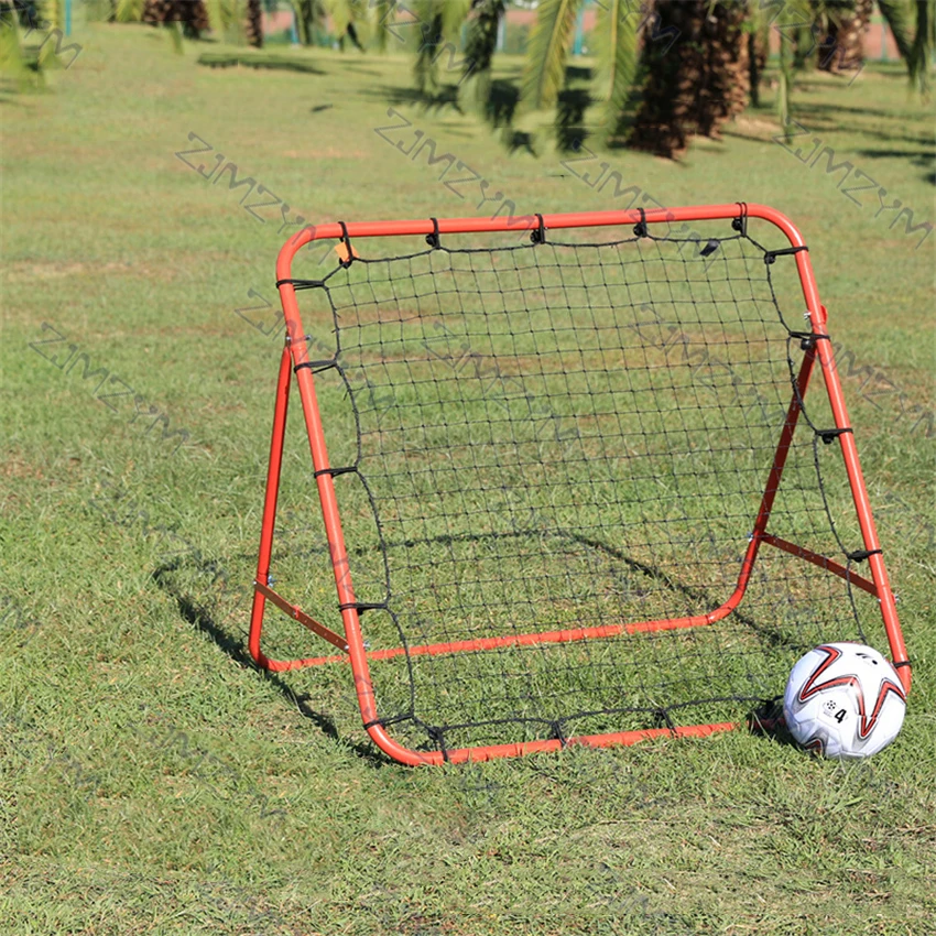 Football Rebound Net Door Steel Pipe Soccer Gate Bounce Practice Mesh Golf Baseball Hockey Shooting Assist Training Equipment