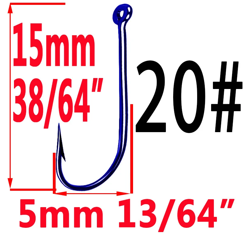 50pcs Fishing Hooks Fishing Tackle Durable Fishhooks Carp Barbed Hook Ocean River Lake  Bait Lure Fish Tool