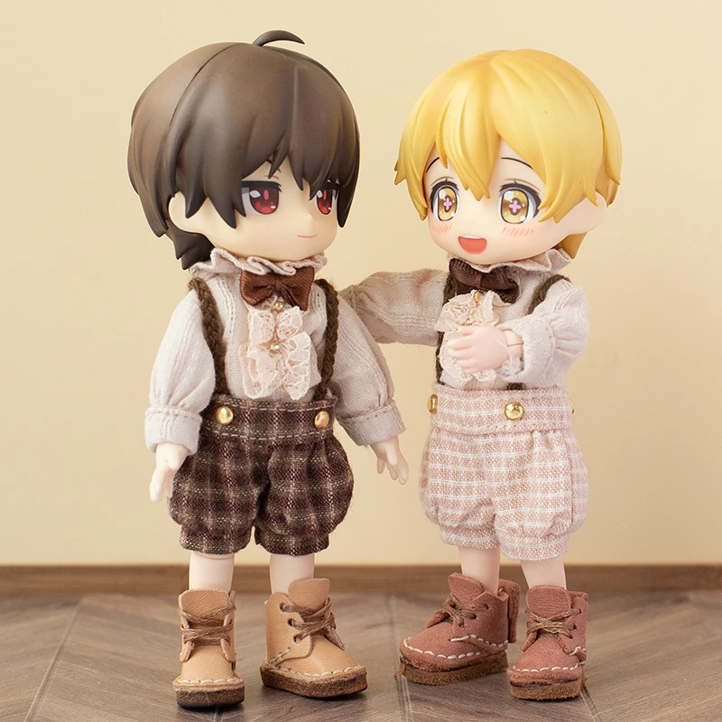 ob11 clothes British court style suit overalls pants little detective for obitsu11, GSC, p9, 1/12bjd doll clothes Accessories