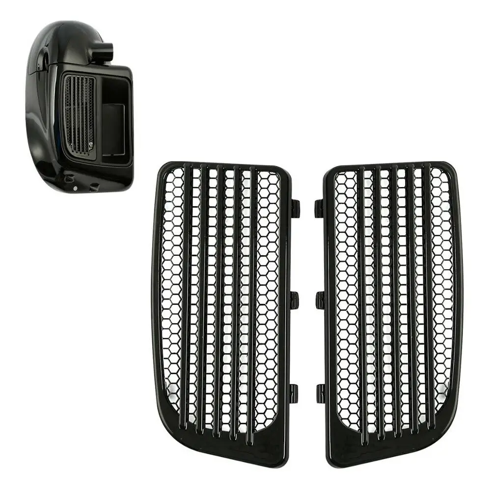 

Motorcycle Radiator Grills Lower Fairing Twin Cooled For Harley Touring Electra Street Glide 2014-2020 ABS