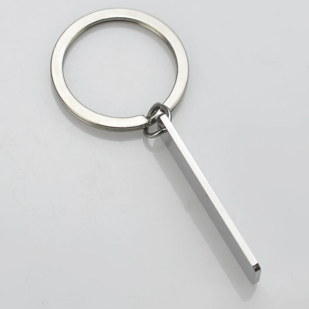 Custom Engraved Keychain for Name Logo Phone Number Personalized Customized Keyring Stainless Steel Car Key Chain Men Women