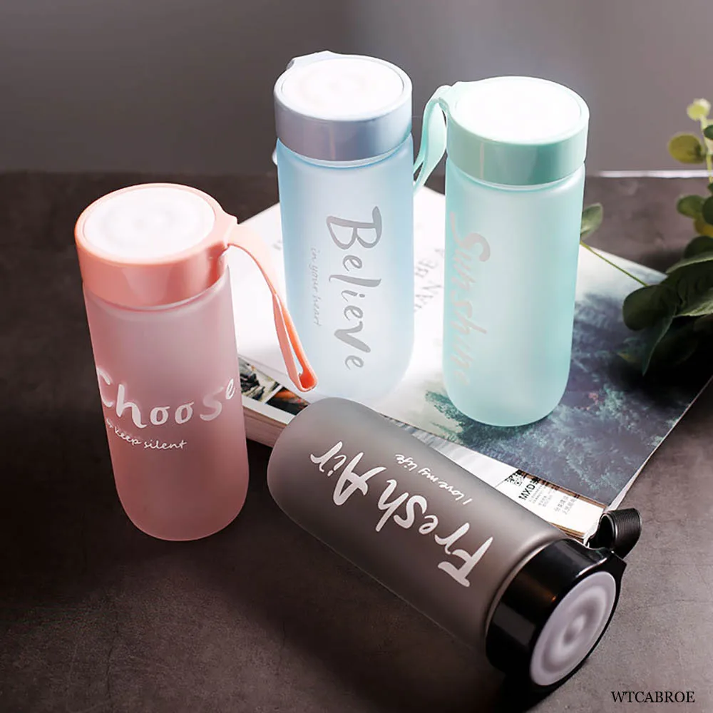 Sports Bottle For Water 500ml Sports Gourd Bottled Drinking Drink Bottle 600ml Creative Outdoor Milk Fruit infuser Water Bottles