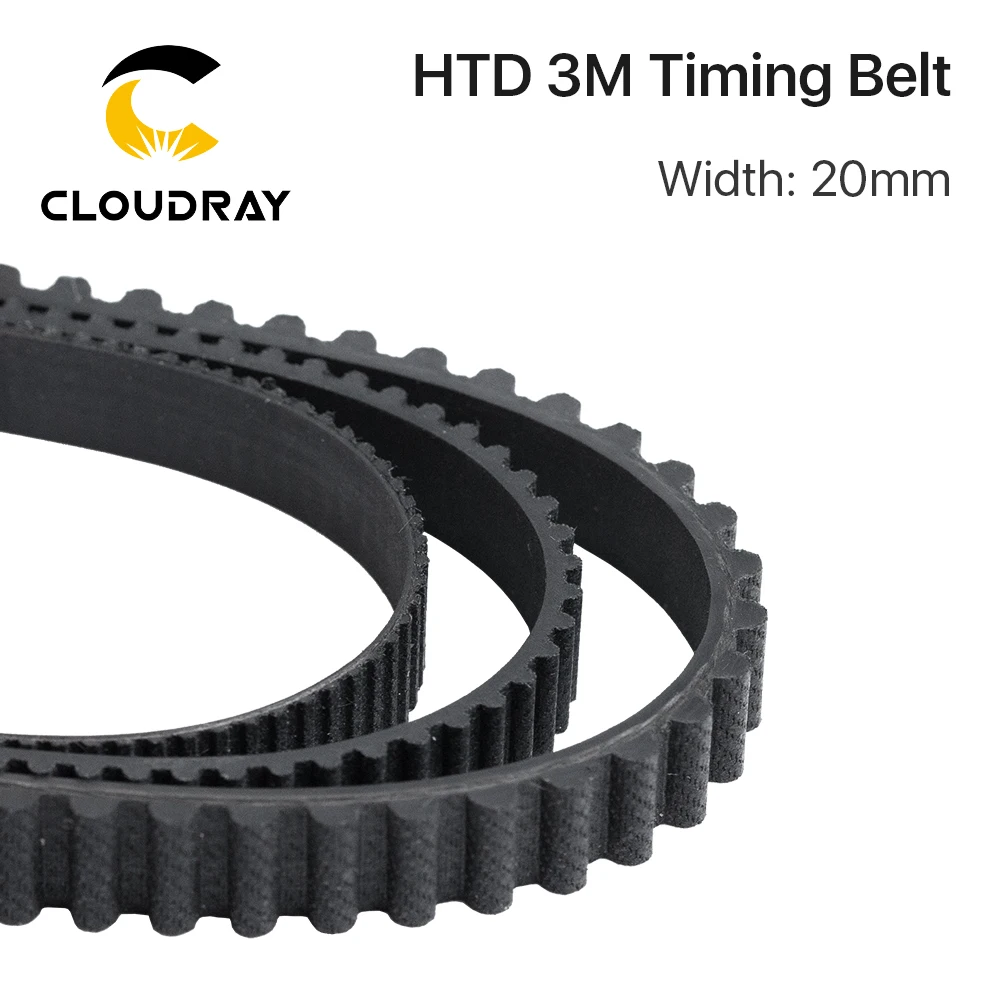 Cloudray High Quality 10meters HTD3M PU Open Belt 3M Timing Belt 3M-20 Polyurethane for CO2 Laser Engraving Cutting Machine