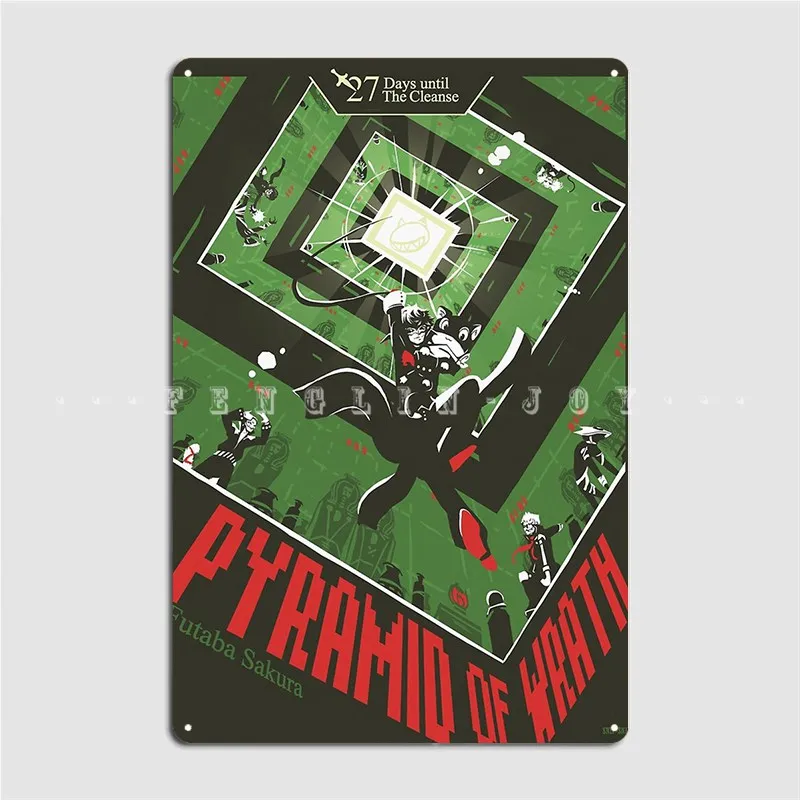 Pyramid Of Wrath Metal Sign Cinema Garage Garage Club Classic Plaques Tin Sign Poster