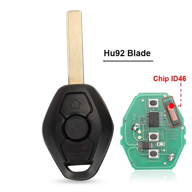 Jingyuqin CAS2 System Auto Remote Key für BMW 3/5 7 Serie 315LP Mhz mit ID46-7945 Chip HU58 HU92 Klinge