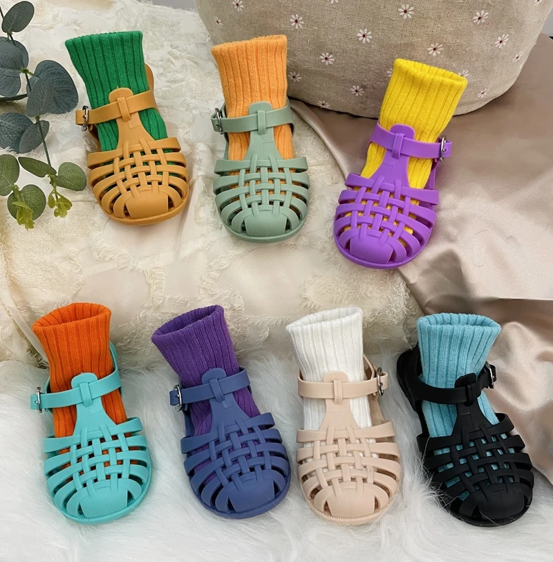 Kids Sandals Summer Children Shoes Baby Girls Toddler Soft Non-slip Princess Gladiator Beach Shoes Boys Casual Roman Sandals