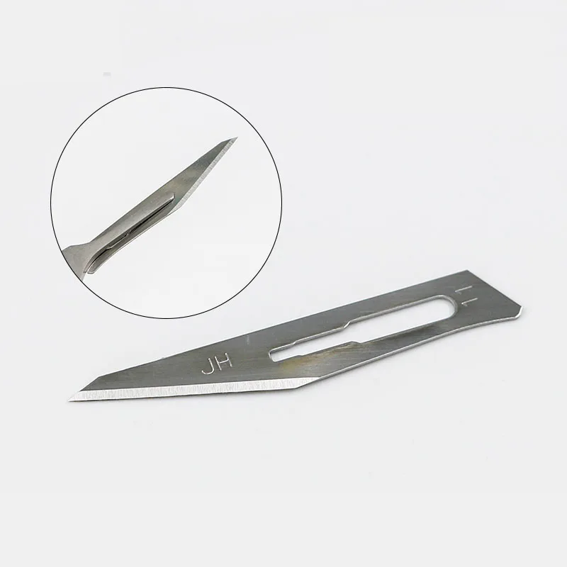 Shanghai Jinhuan Blade Plastic Chirurgie Steriele Medische Disposable Carbon Staal Wees Ronde Hoofd Onafhankelijke Blade