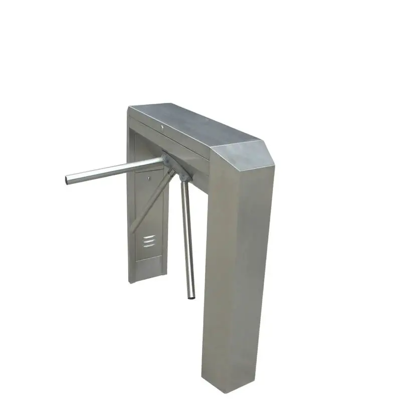Security Bridge Type Tripod Semiautomat Turnstile Barcode Reader Direct Deal Access Control Card System for Residential Entrance