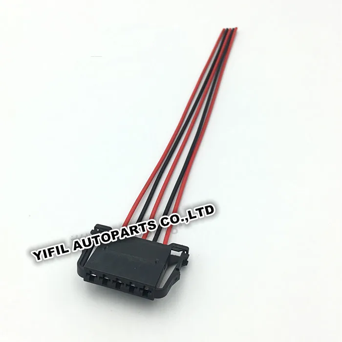 5 Pin/Way Tail Light Plug Lamp Connector With Wire Harness Cable Or With Terminal For VW Jetta Sportwagen MK5 Mk6 LH 6N0 972 705