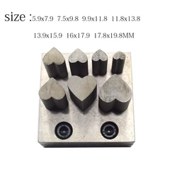 1SET Heart Shape  Jewelry Disc Cutter for Metal Sheet Mold Steel Cutting Punching  Tool