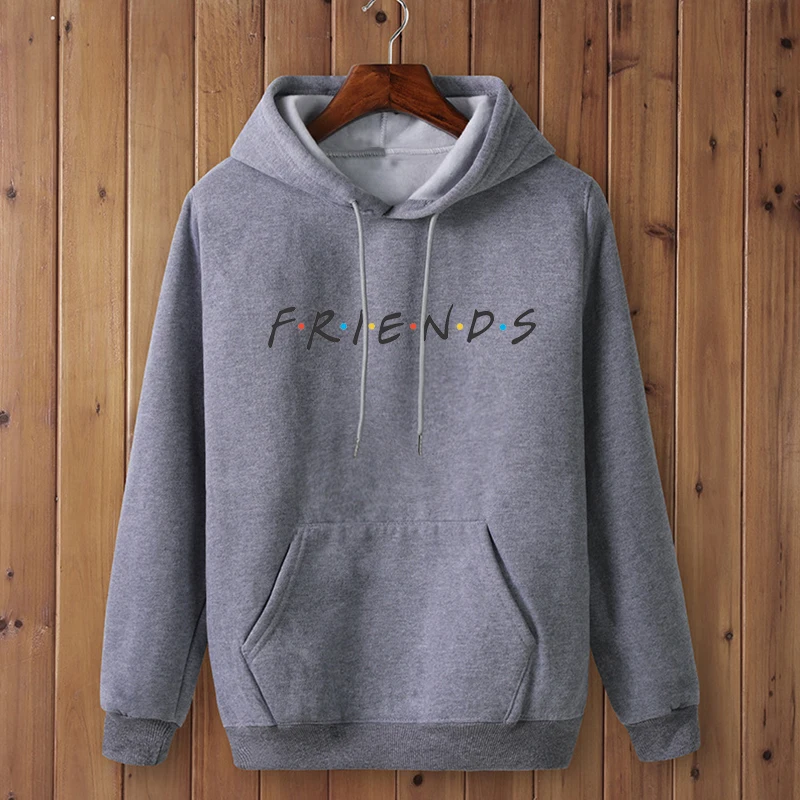 

FRIENDS Hoodie Women Casual Letter Print Women Sweatshirt Female Fashion Hooded Pullovers