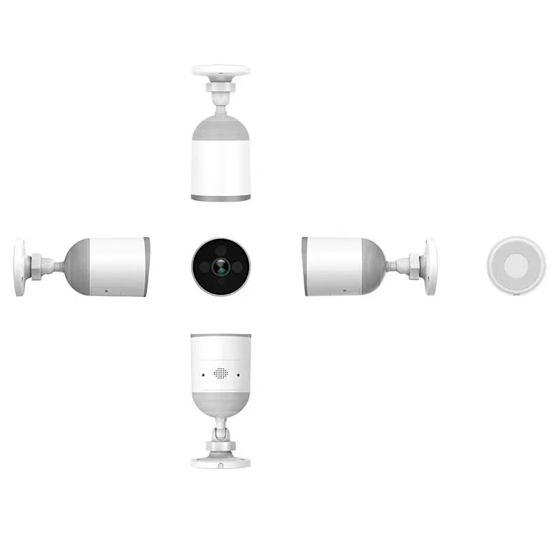 Imagem -02 - Saikiot-tuya Smart Security Câmera Áudio Bidirecional Detecção de Movimento Luz Dupla Wifi Caixa Plástica 3mp