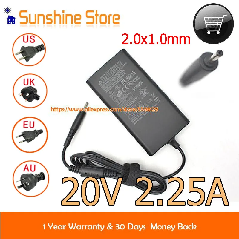 

Genuine Delta 20V 2.25A 45W Adapter ADP-45BE AA Charger For ULTRABOOK HSBUB-SDS Power Supply