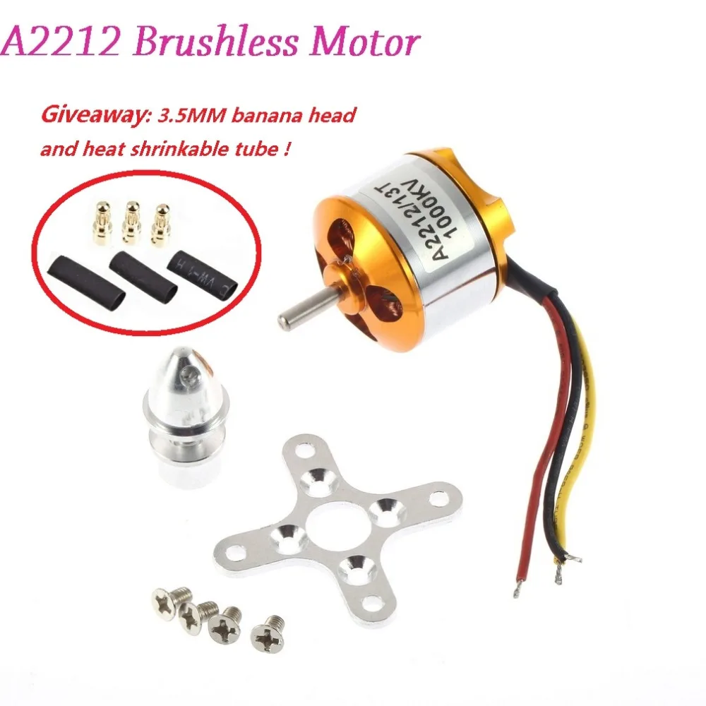 1pc A2212 Brushless Motor 930KV 1000KV 1400KV 2200KV 2450KV 2700KV For RC Aircraft Plane Multi-copter Brushless Outrunner Motor