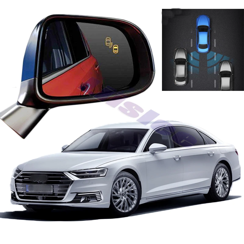 

Car BSM BSD BSA Radar Warning Safety Driving Alert Mirror Detection Sensor For Audi A8 A8L D5 2018 2019 2020