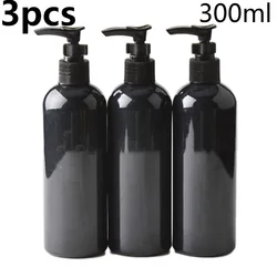 3pcs 300mL Empty Lotion Pump Bottle Pump Shampoo Soap Dispenser Refillable Water New Bathroom Portable Soap Dispensers