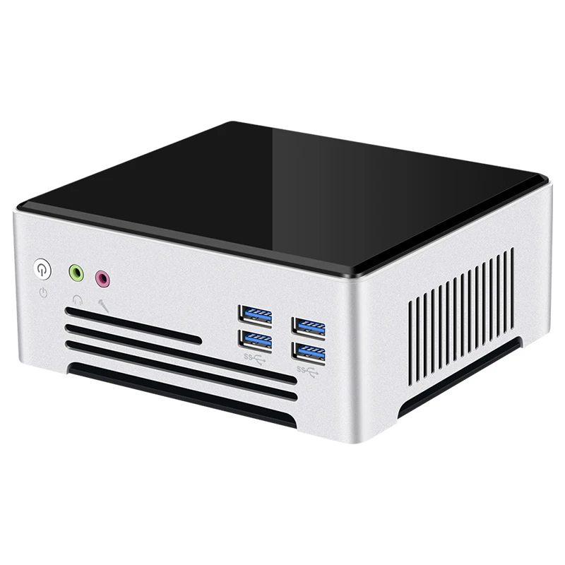 Mini PC Office com Intel Core i7-1165G7, 11ª Geração, 16GB DDR4, 512GB, SSD M.2 NVMe, Dual-Band WiFi, Dual Gigabit Ethernet, 4K UHD, Windows 10