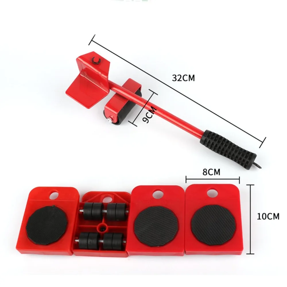 Home Trolley Lift And Move Slides Kit Easily System For Furniture 5 Packs  Tool Set Furniture Lifter  Transport set Heavy mover