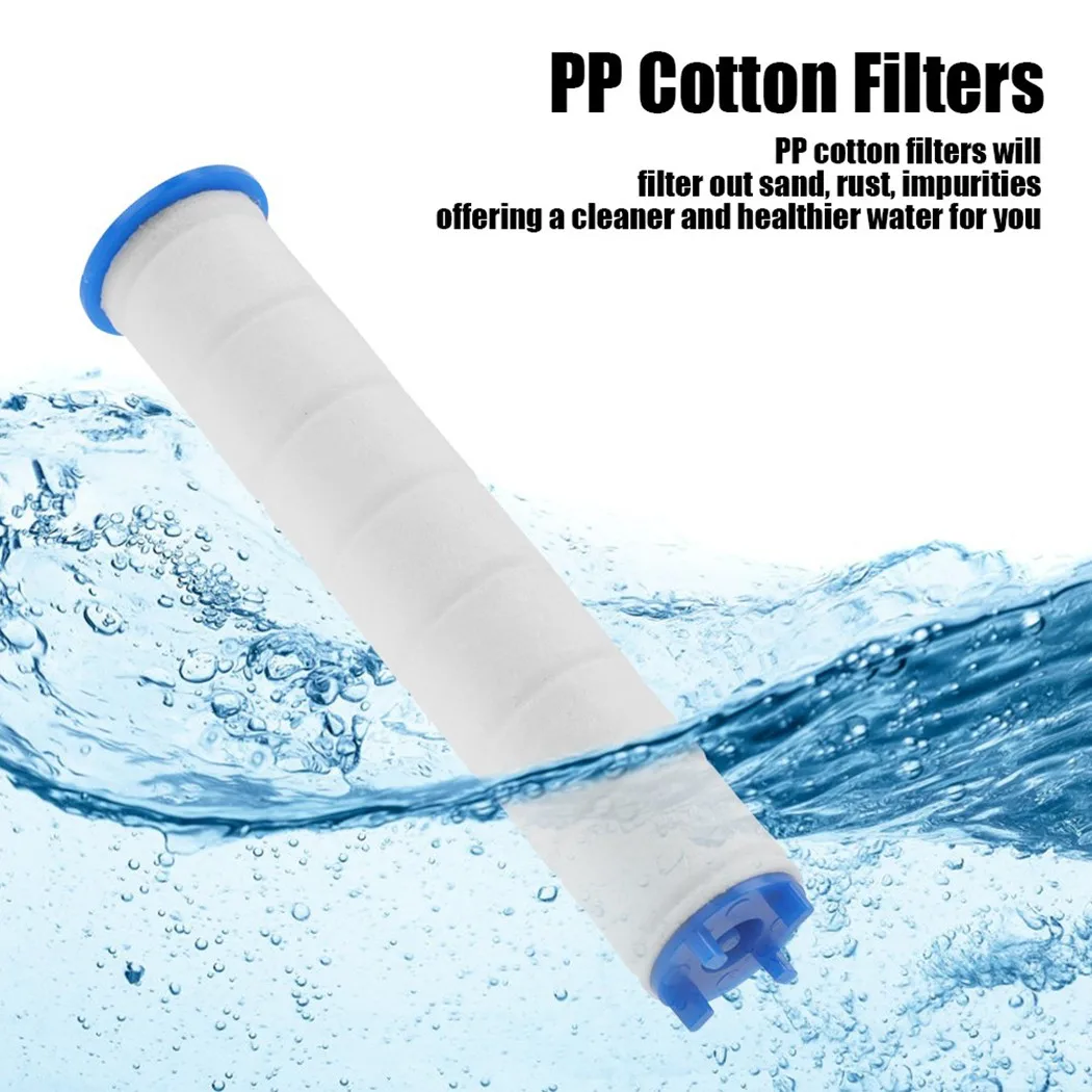 Shower Head Filters Negative Ions Pressurized Handheld Bathroom Showering Sprinkler Handheld Bath Sprayer With PP Cotton Filters