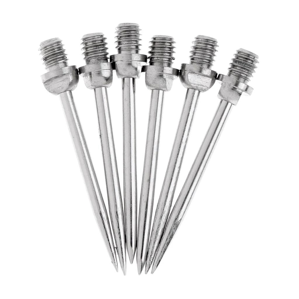 6 Pieces 2BA Steel Point Converter Points Replacement Tips for Darts