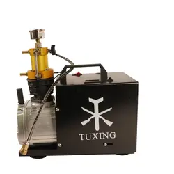 TUXING TXES031 4500Psi 300Bar 30MPpa Air Compressor Electric High Pressure Pump Inflator Tank 220V