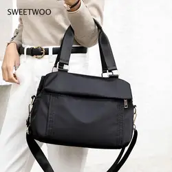 Women Bag Nylon Travel Bag Casual Women Handbags Totes Bag Quality Ladies Shoulder Bag Female Bags Business Bag Black