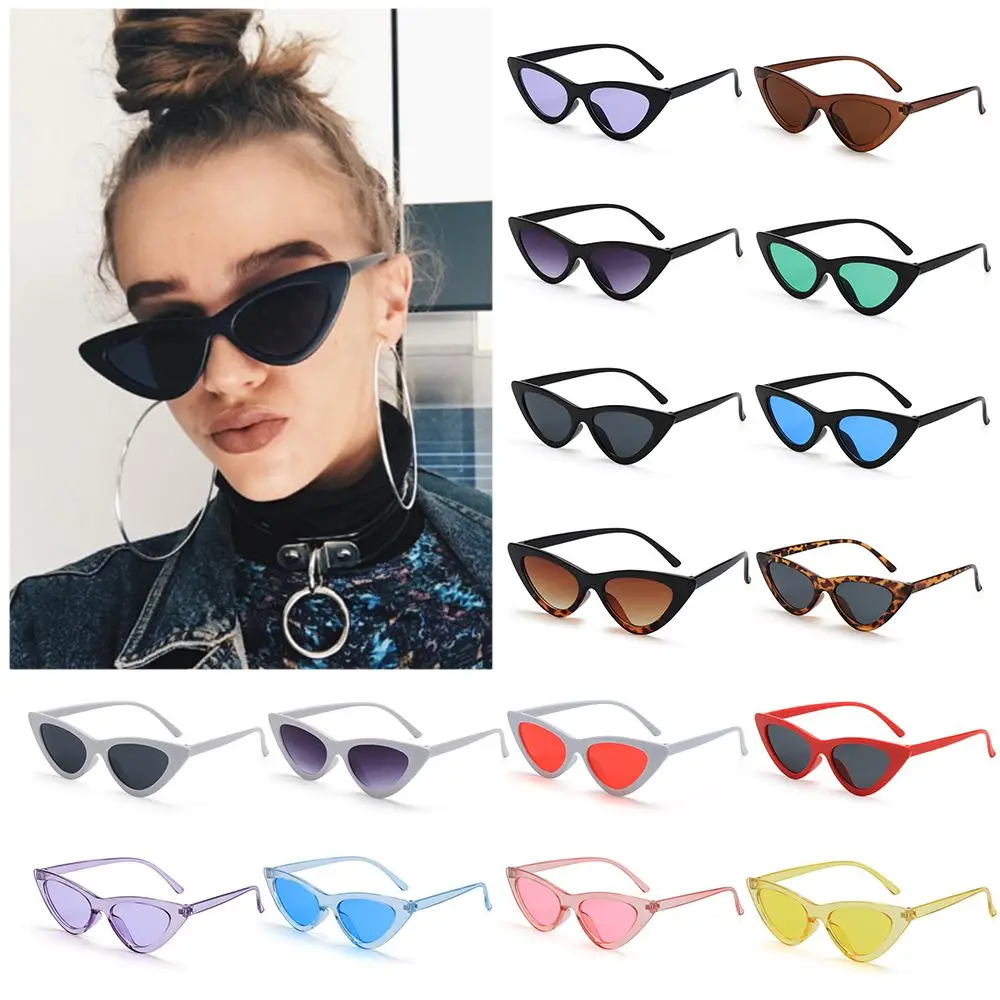 Women UV400 Sun Shades Sexy Retro Sunglasses Female Shades Vintage Small Triangle Sunglasses