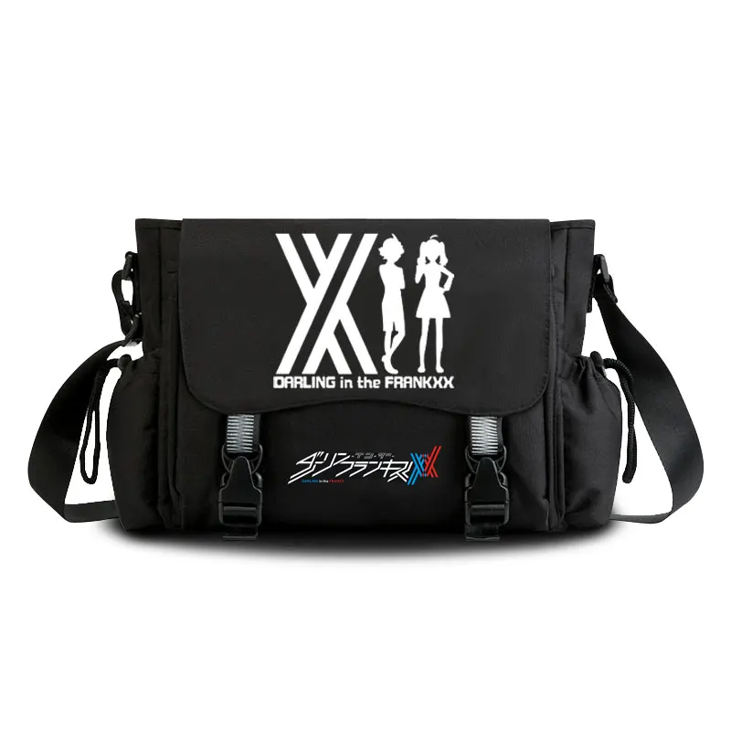 DARLING 002  FRANXX messenger bag Casual Anime cosplay student cover shoulder bag for men teenagers