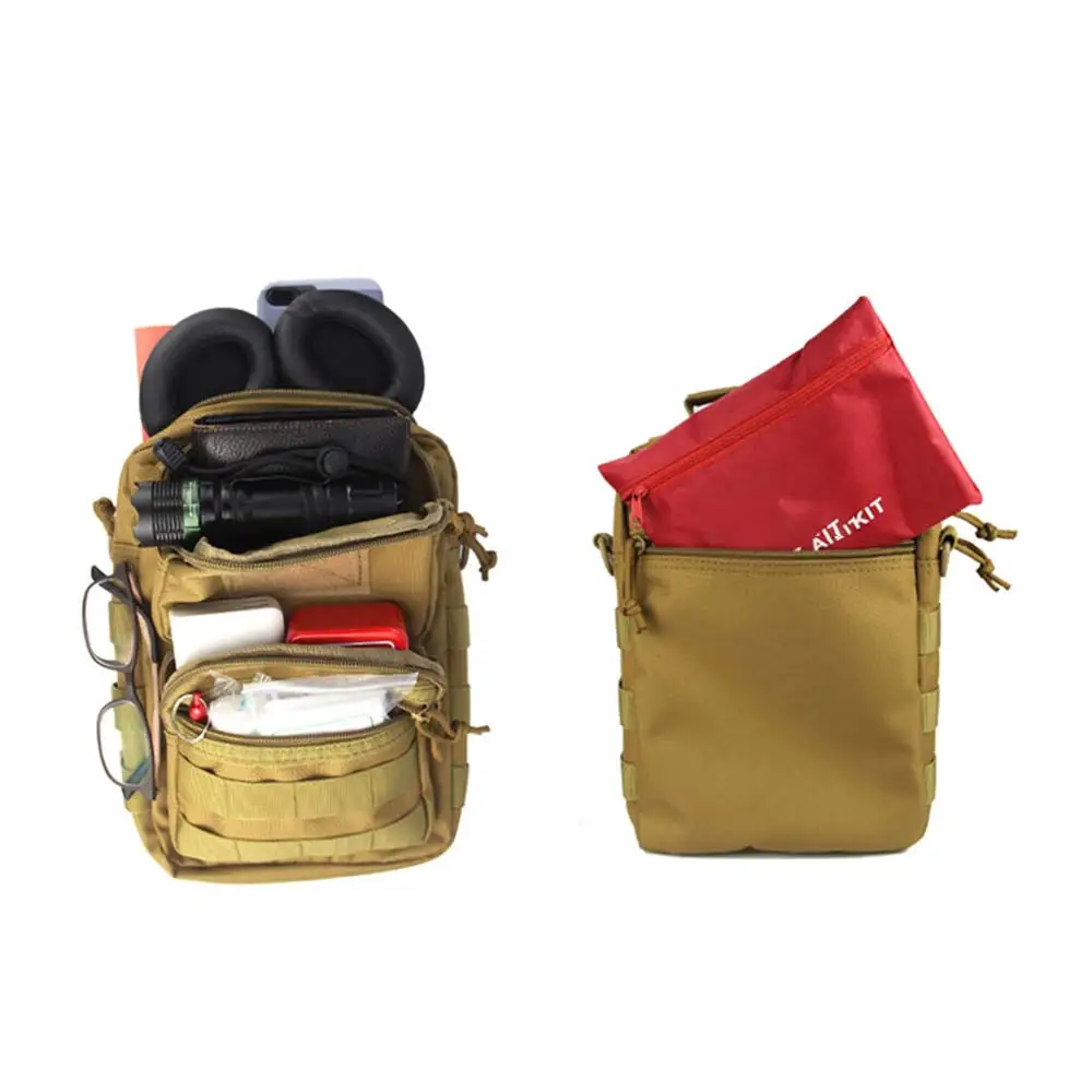 Men Tactical Bag Sling Mollle System Bags Sport Handbag Shoulder Pack Crossbody Bags Travel Camping Phone Bag Hiking Fanny Pack