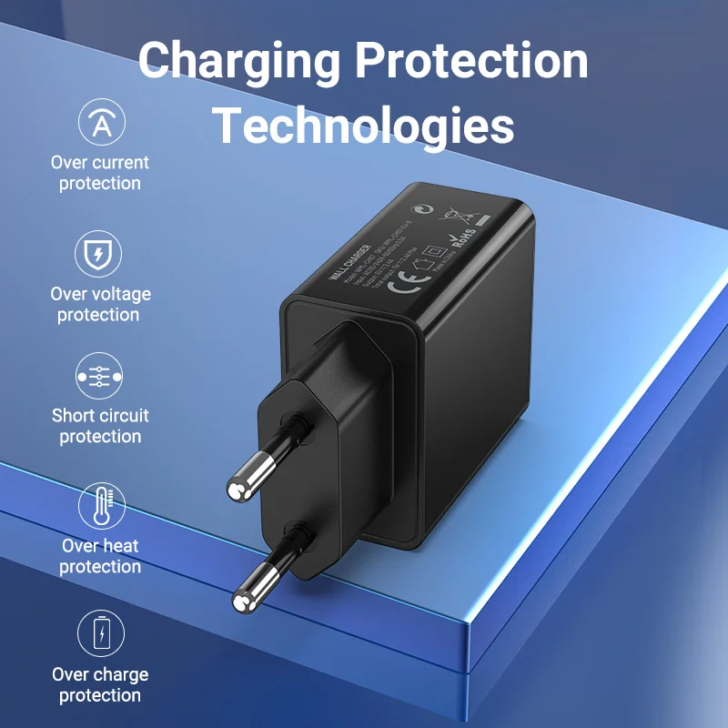 Chính Hãng Vention 5V 2.4A USB Sạc EU Cắm Nhanh Sạc Tường Cho Samsung S10 S9 Xiaomi iPhone Xs 11 8 7 Max Huawei Sạc Điện Thoại Di Động