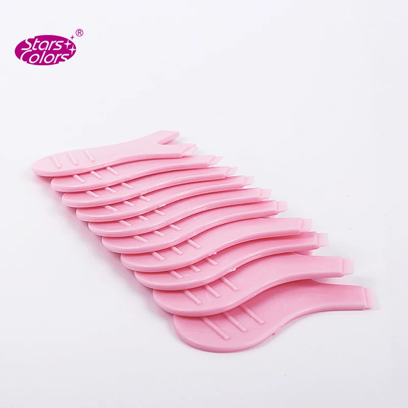 10 Pcs Y Brush Comb Lash Lift Tool Reusable Plastic Lash Lift Kit for Professional Eyelash Perming Pink Color