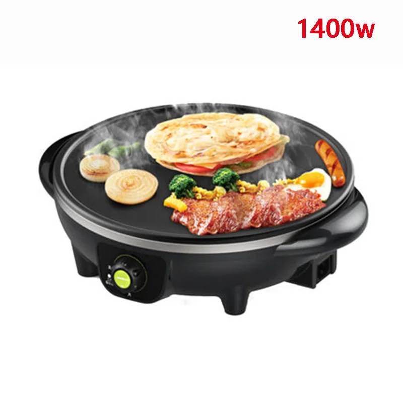 

Non-stick Electric Pancake Crepe Maker Pizza Baking Pan Batter Cooker Hot Plate Teppanyaki Spring Roll Cooking Breakfast Machine