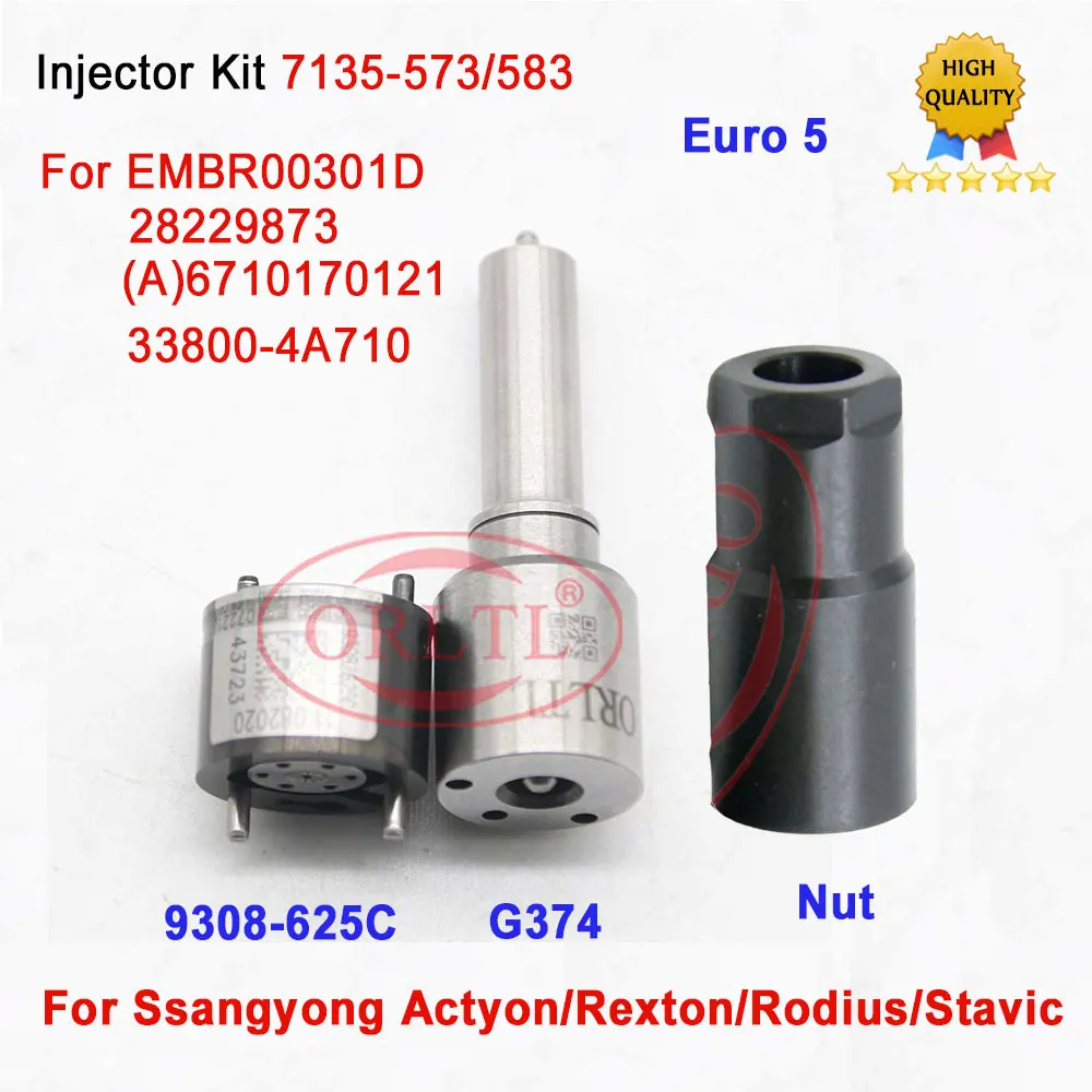 

Repair Kits ( 7135-573 ) NOZZLE H374 G374 VALVE 9308-625C Nut for EMBR00301D 28229873 6710170121 A6710170121 33800-4A710