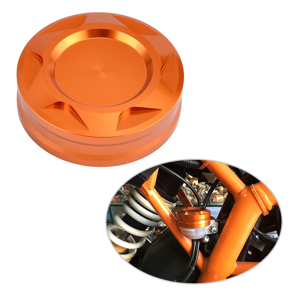 

Front Master Cylinder Oil Filter Cap Engine Plug For KTM 125 200 390 Duke 11-20 CNC Rear Brake Reservoir Cover Cap Aluminum
