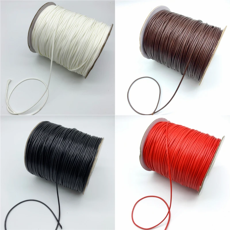 Waxed Cotton Cord Rope 0.5mm to 2mm
