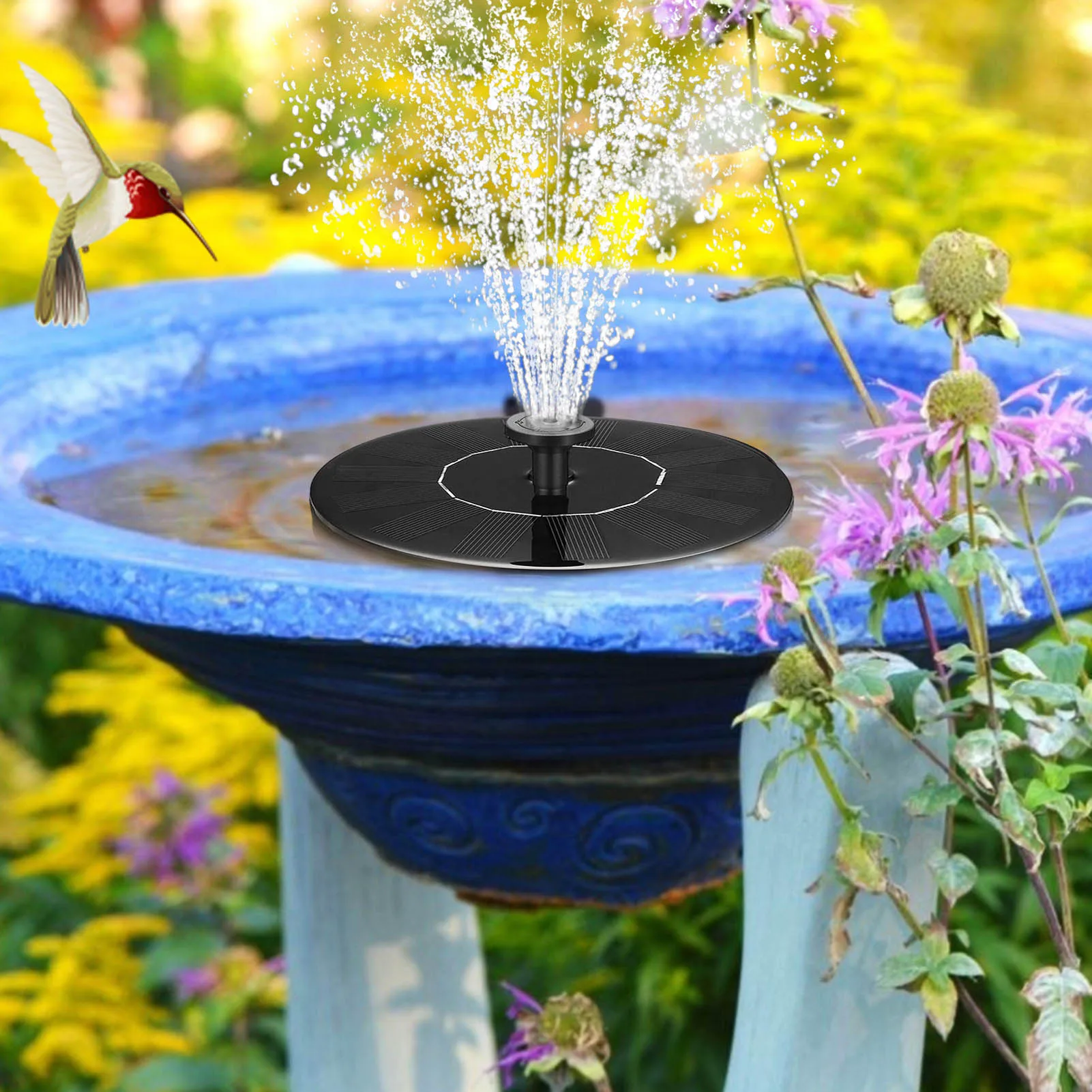 NEW Solar Water Fountain Pool Pond Waterfall Fountain Garden Decoration Outdoor Bird Bath Solar Powered Fountain Floating Water