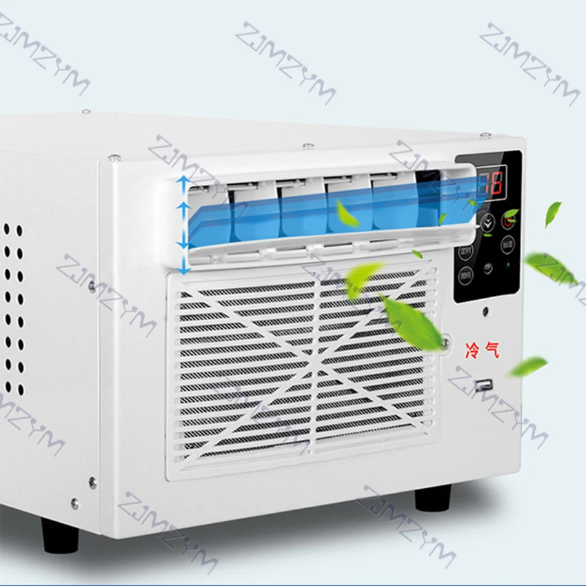 Climatiseur de bureau avec panneau de commande LED, mini climatisation domestique, télécommande, minuterie de 12 heures, 110V, 220V