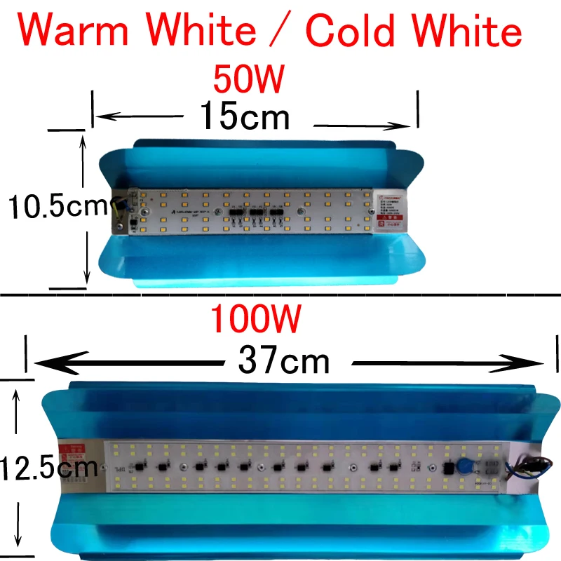 100W 50W 30W 220V 110V led plant grow light full spectrum LED FloodLight Reflector Flood Light Waterproof IP65 Spotlight