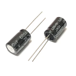 25V680uf 10x17mm Aluminum Electrolytic Capacitor 680uf 25v 680uf25v 25v680mf 680mf25v 25v680MFD 680mf 680MFD 25wv 25vdc