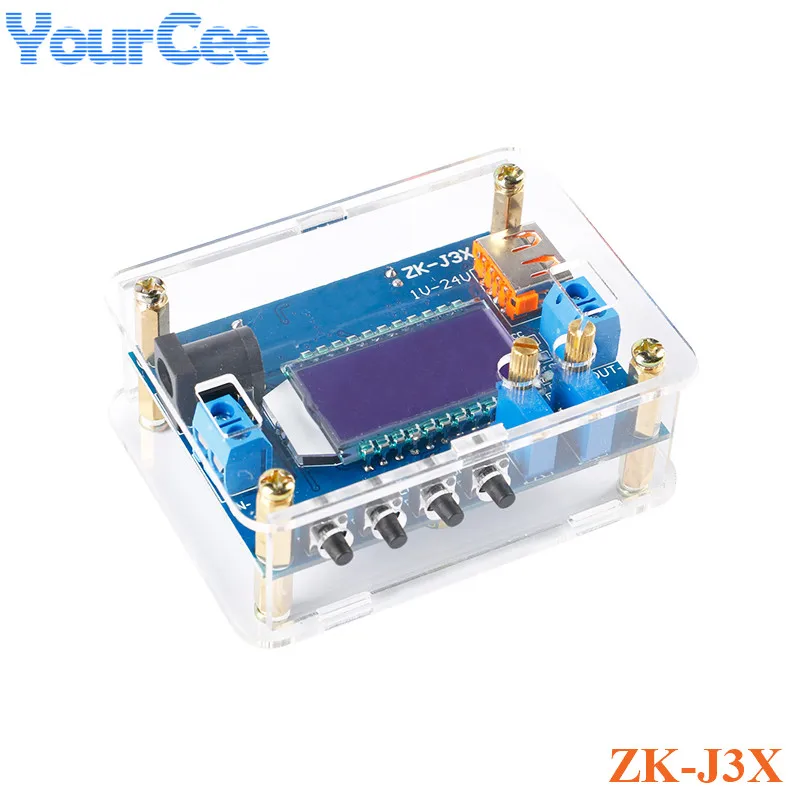 ZK-J3X DC DC Step Down Buck Module High Precision CC CV 3A Adjustable Regulated Power Capacity Voltmeter Ammeter LCD Display