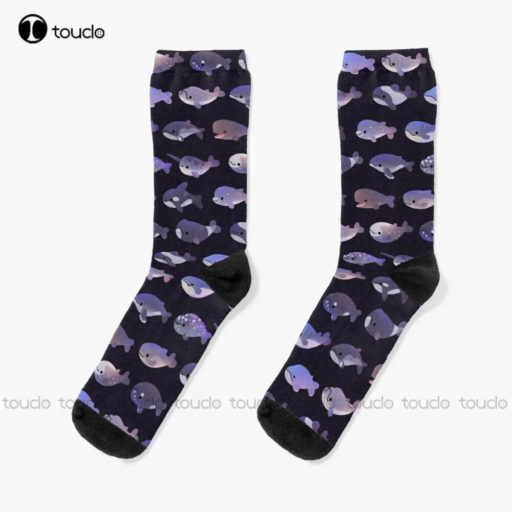 Whale Day Socks Black Socks For Women Unisex Adult Teen Youth Socks Personalized Custom 360° Digital Print Hd High Quality