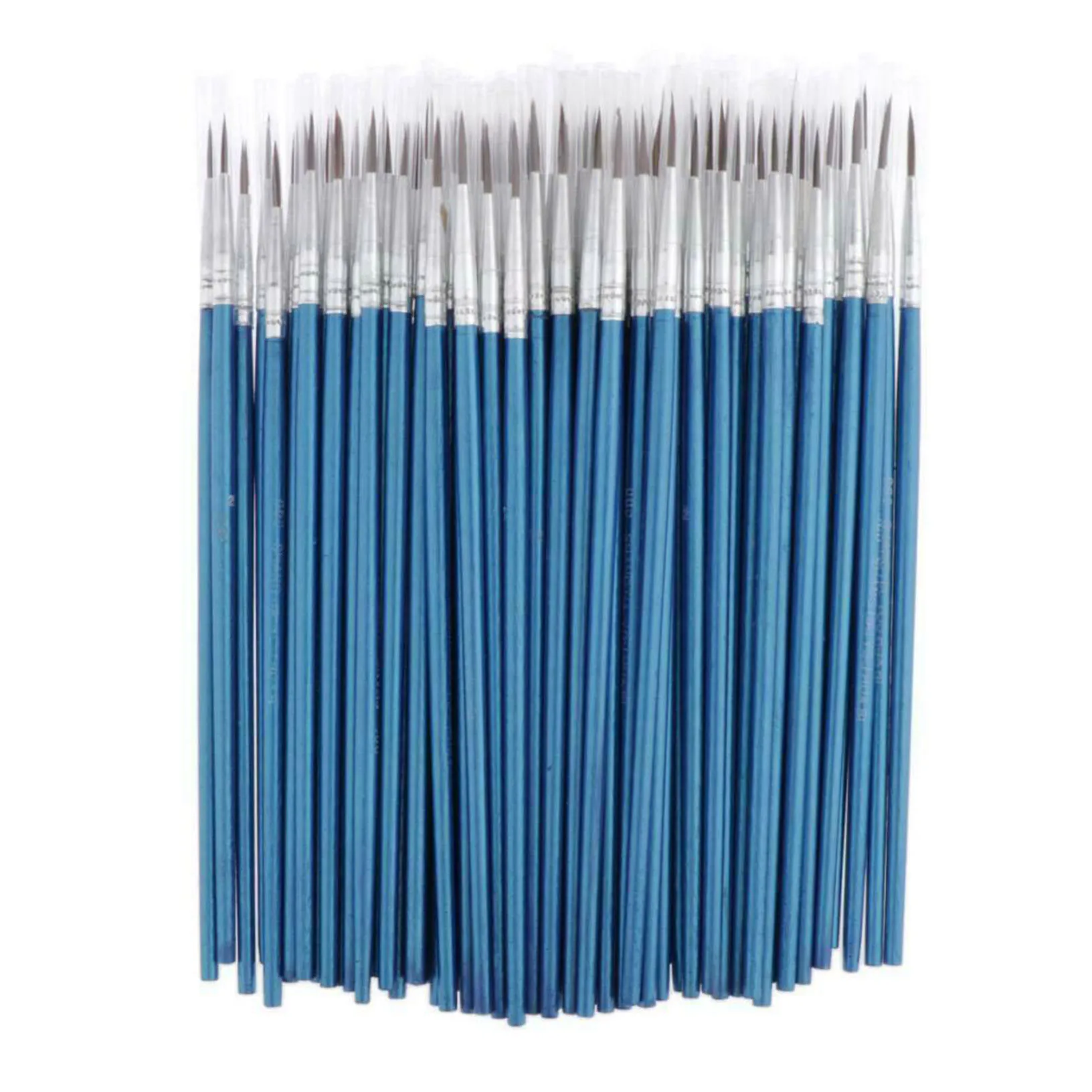 100PCS Pointed Painting Brush Set Art Miniature Paint Fine Detail Drawing Craft