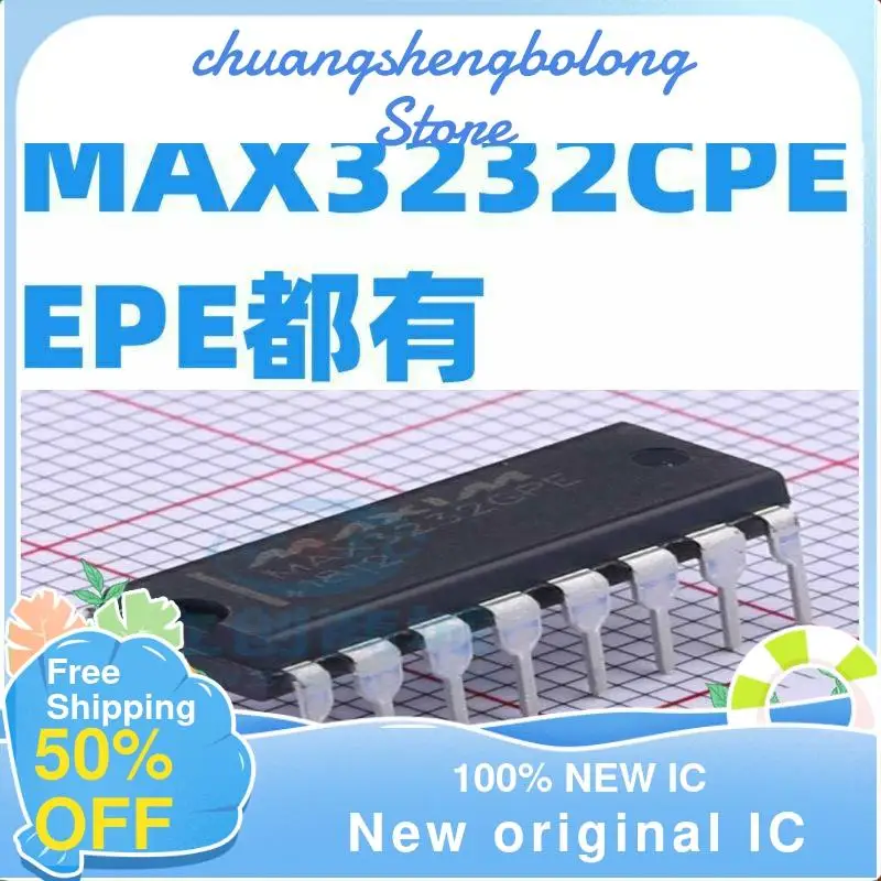 

20PCS MAX3232CPE/MAX3232EPE DIP16 New original IC